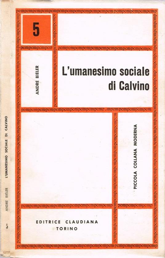 L' umanesimo sociale di Calvino - copertina