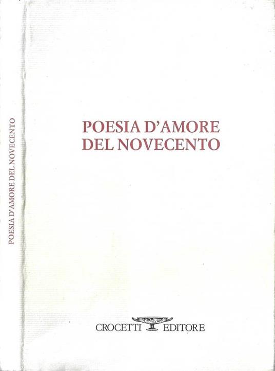 Poesia d' amore del Novecento - copertina