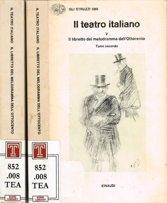 Il libretto del melodramma dell'Ottocento - copertina