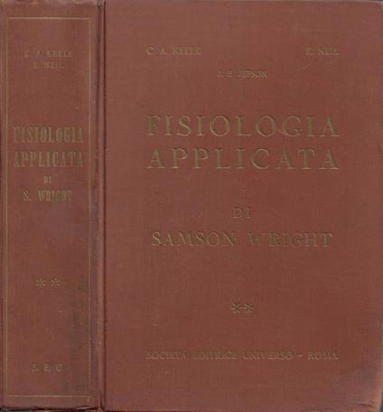 Fisiologia Applicata di Samson Wright. Vol. II - copertina