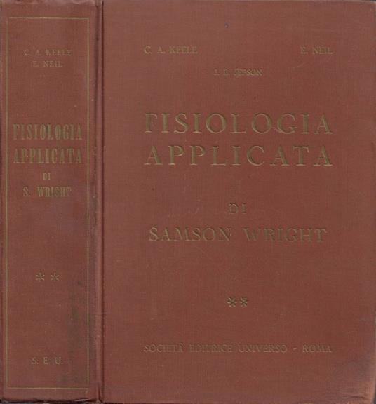 Fisiologia Applicata di Samson Wright. Vol. II - copertina