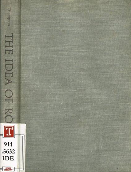 The idea of Rome - copertina