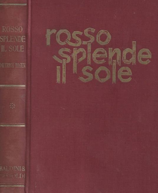 Rosso splende il sole - copertina