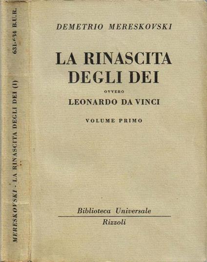 La rinascita degli dei ovvero Leonardo da Vinci - copertina