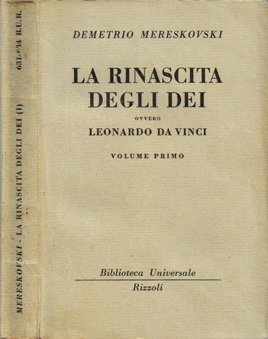La rinascita degli dei ovvero Leonardo da Vinci - copertina