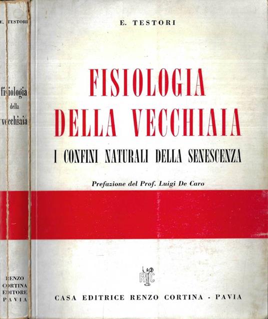 Fisiologia della vecchiaia - copertina