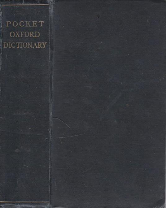 The pocket Oxford Dictionary - copertina
