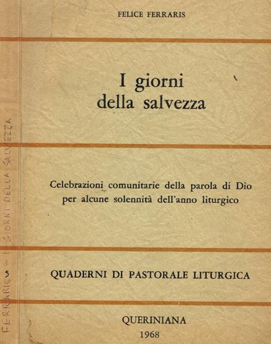 I giorni della salvezza - copertina