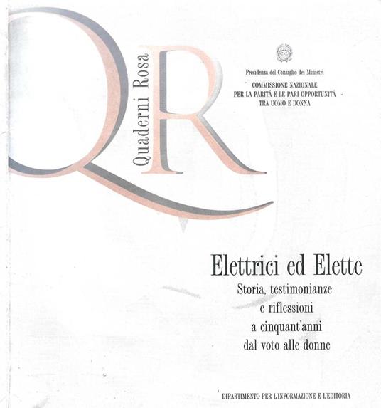 Elettrici ed elette - copertina
