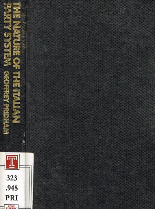 The nature of the italian party sistem - copertina