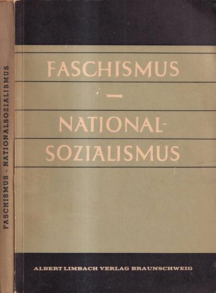 Faschismus - Nationalsozialismus - copertina