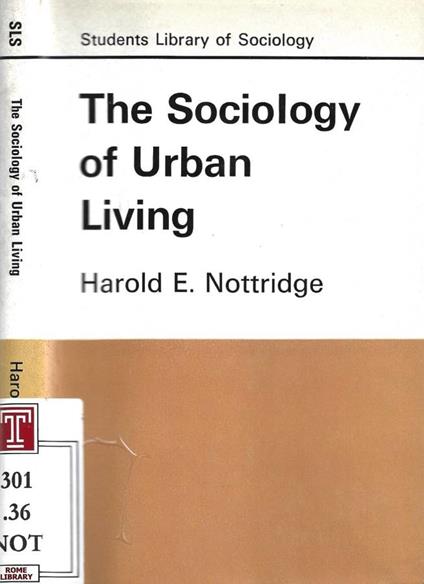 The Sociology of Urban Living - copertina