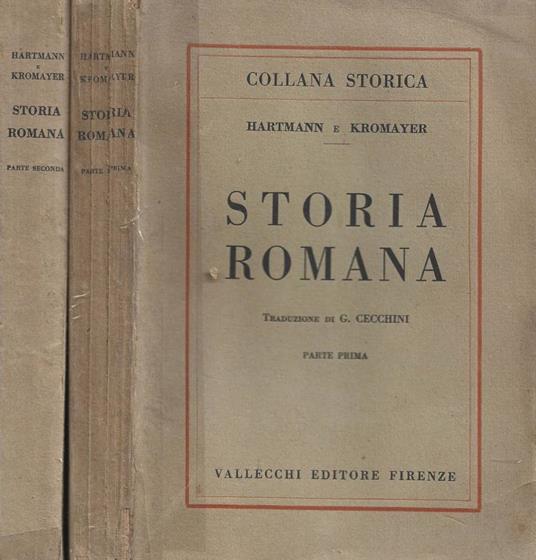 Storia romana. 2 voll - copertina