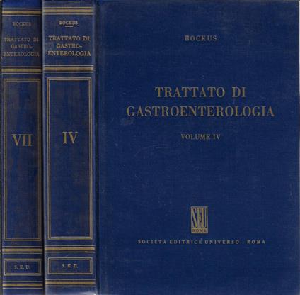 Trattato di gastroenterologia 7 vol - copertina