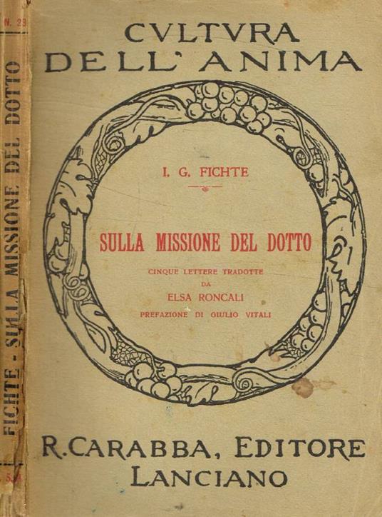 Sulla missione del dotto - copertina