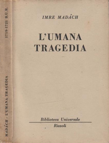 L' umana tragedia - copertina