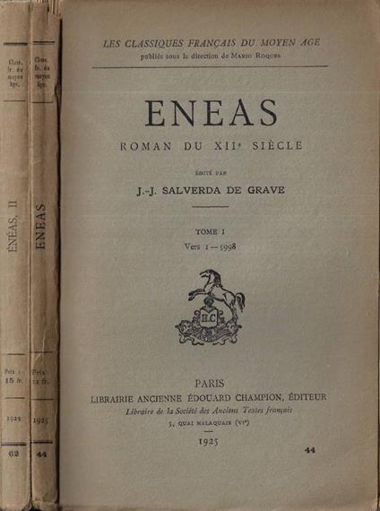 Eneas Tome I - II - copertina