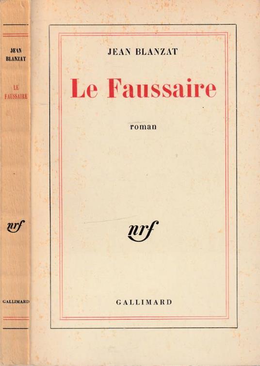 Le faussaire - copertina