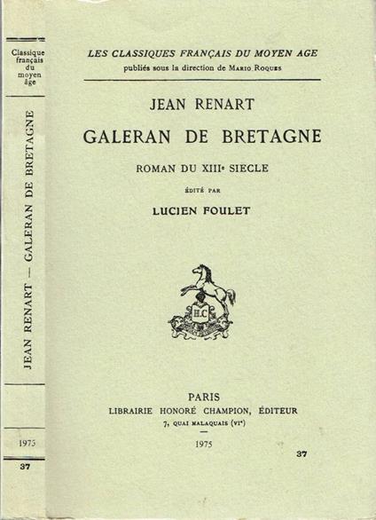 Galeran de Bretagne - copertina