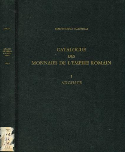 Catalogue des monnaies de l'Empire Romain vol.I - copertina
