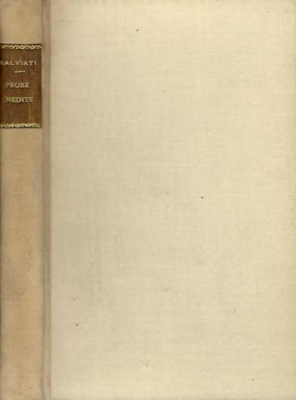 Prose inedite - copertina