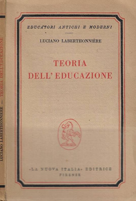 Teoria dell'educazione - copertina