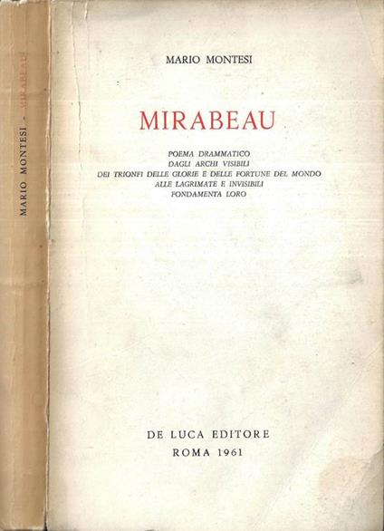 Mirabeau ( Autografo ) - copertina
