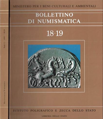 Bollettino di numismatica 18 - 19 - copertina