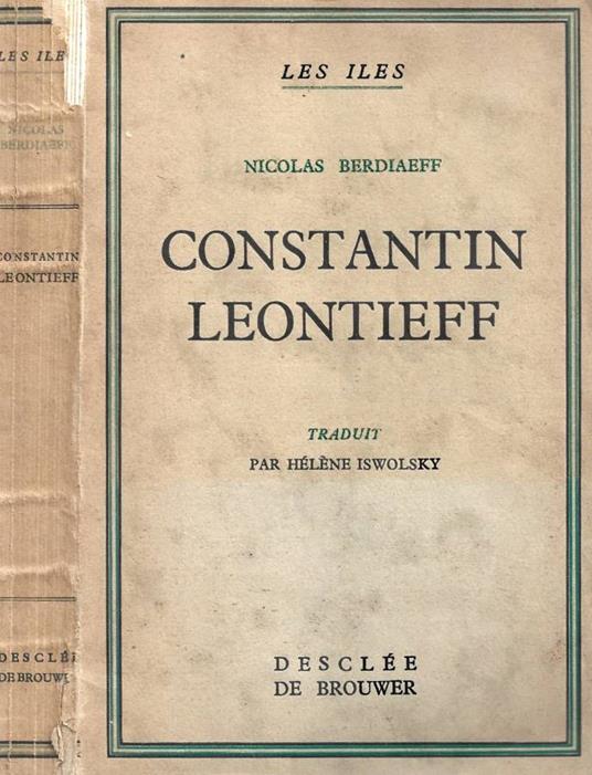 Constantin Leontieff - copertina