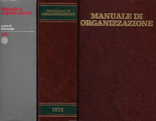 Manuale di organizzazione - copertina