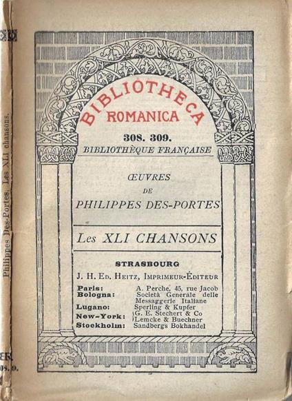 Les XLI chansons - copertina