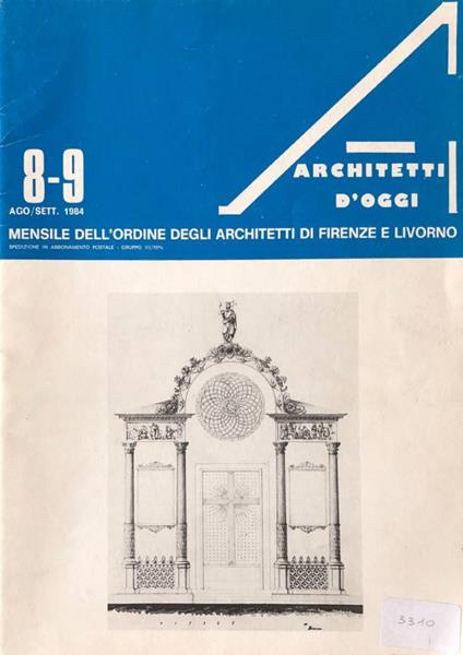 A Architetti d'oggi n 8-9, ago-sett 1984 - copertina