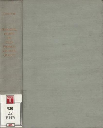 Chronologies in old world archaeology - copertina
