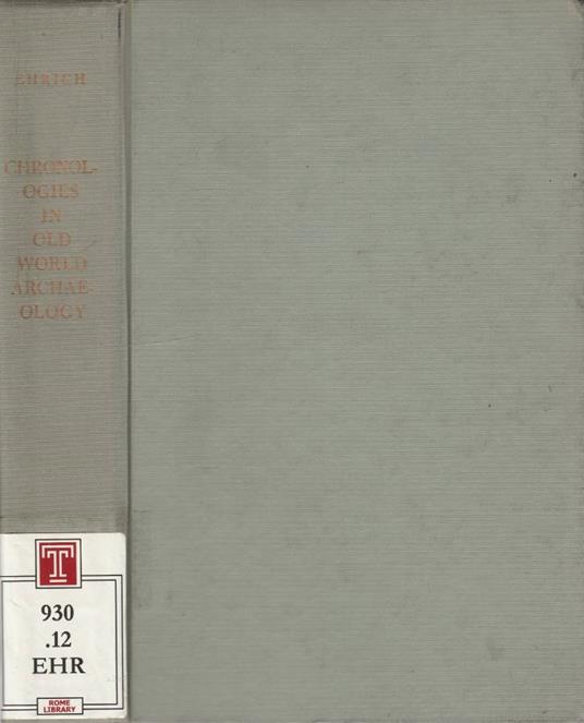 Chronologies in old world archaeology - copertina