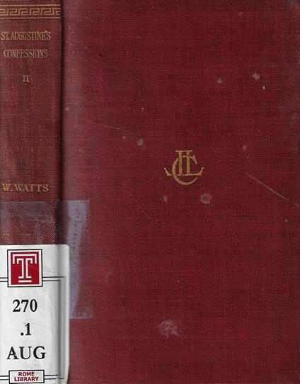 St. Augustine's confessions Vol. II - copertina