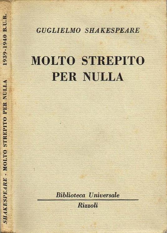 Molto strepito per nulla - copertina