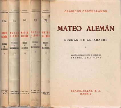 Guzman de Alfarache - Mateo Aleman - copertina