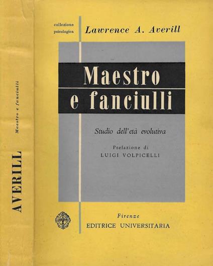 Maestro e fanciulli - Lawrence A. Averill - copertina