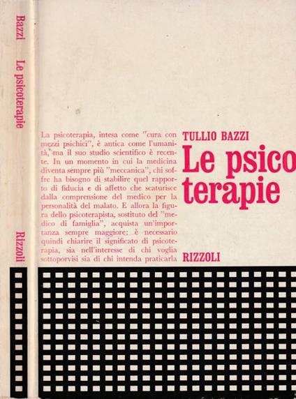 Le psicoterapie - Tullio Bazzi - copertina