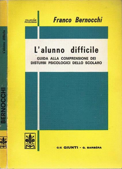 L' alunno difficile - Franco Bernocchi - copertina