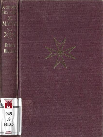 A short history of Malta - Brian Blouet - copertina