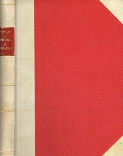 I depositi a risparmio - Berto Bracco - copertina