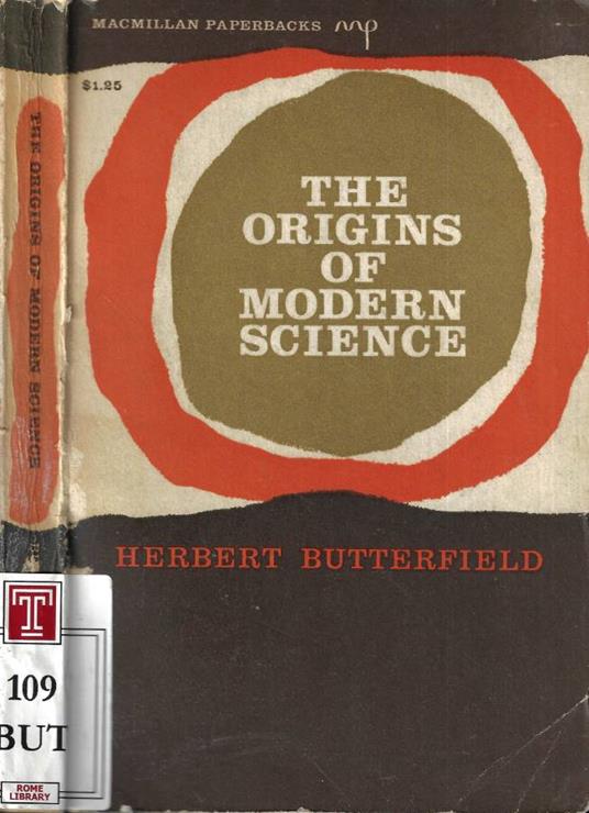 The origins of modern science - Herbert Butterfield - copertina