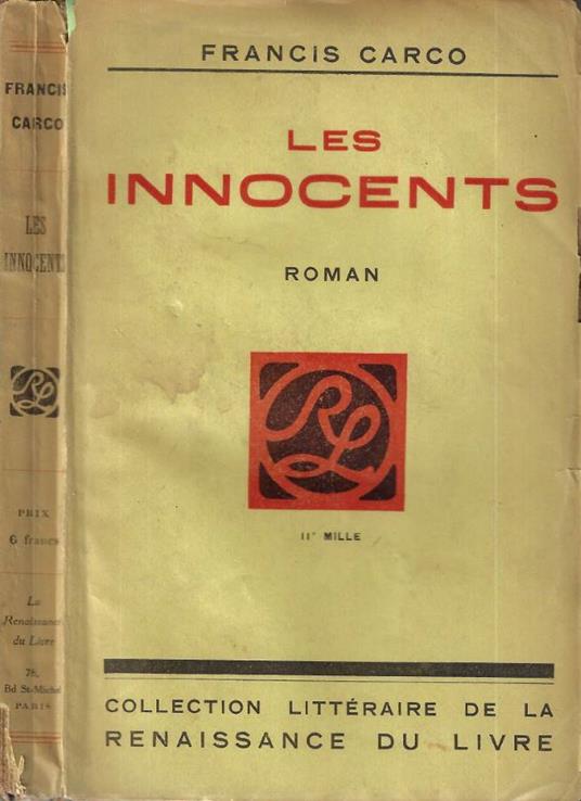 Les innocents - Francis Carco - copertina