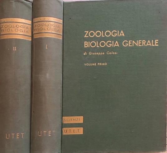 Zoologia e biologia generale - Giuseppe Colosi - copertina