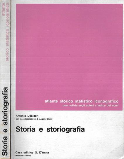 Storia e storiografia - Antonio Desideri - copertina