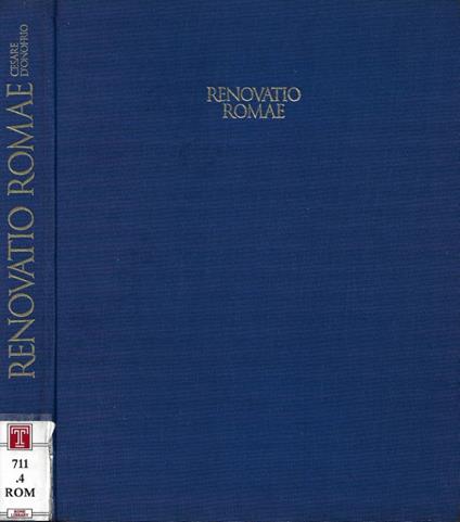 Renovatio Romae - Cesare D'Onofrio - copertina