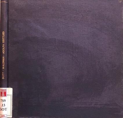 Adolph Gottlieb - Robert Doty - copertina