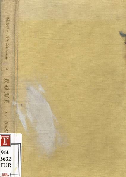 Rome - Martin Hurlimann - copertina