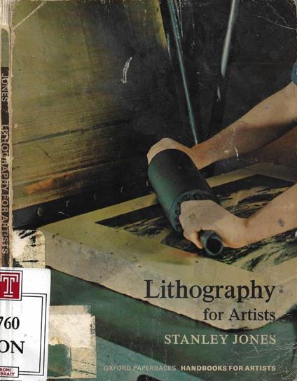 Lithography for Artists - Stanley Jones - copertina
